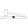 CRY047 - 13 7/8" x 4 1/4" Crystal Gavel on Black Base Thumbnail