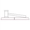 CRY047 - 13 7/8" x 4 1/4" Crystal Gavel on Black Base Thumbnail