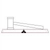 CRY047 - 13 7/8" x 4 1/4" Crystal Gavel on Black Base Thumbnail