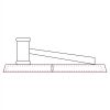CRY047 - 13 7/8" x 4 1/4" Crystal Gavel on Black Base Thumbnail