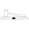CRY047 - 13 7/8" x 4 1/4" Crystal Gavel on Black Base Thumbnail