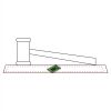 CRY047 - 13 7/8" x 4 1/4" Crystal Gavel on Black Base Thumbnail