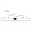CRY047 - 13 7/8" x 4 1/4" Crystal Gavel on Black Base Thumbnail