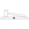 CRY047 - 13 7/8" x 4 1/4" Crystal Gavel on Black Base Thumbnail