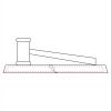 CRY047 - 13 7/8" x 4 1/4" Crystal Gavel on Black Base Thumbnail