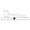 CRY047 - 13 7/8" x 4 1/4" Crystal Gavel on Black Base Thumbnail
