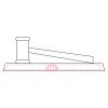 CRY047 - 13 7/8" x 4 1/4" Crystal Gavel on Black Base Thumbnail