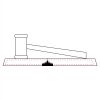 CRY047 - 13 7/8" x 4 1/4" Crystal Gavel on Black Base Thumbnail
