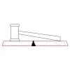 CRY047 - 13 7/8" x 4 1/4" Crystal Gavel on Black Base Thumbnail