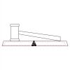 CRY047 - 13 7/8" x 4 1/4" Crystal Gavel on Black Base Thumbnail