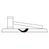 CRY047 - 13 7/8" x 4 1/4" Crystal Gavel on Black Base Thumbnail