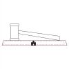 CRY047 - 13 7/8" x 4 1/4" Crystal Gavel on Black Base Thumbnail