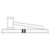 CRY047 - 13 7/8" x 4 1/4" Crystal Gavel on Black Base Thumbnail