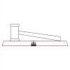 CRY047 - 13 7/8" x 4 1/4" Crystal Gavel on Black Base Thumbnail
