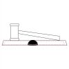 CRY047 - 13 7/8" x 4 1/4" Crystal Gavel on Black Base Thumbnail