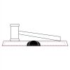 CRY047 - 13 7/8" x 4 1/4" Crystal Gavel on Black Base Thumbnail