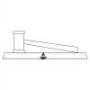 CRY047 - 13 7/8" x 4 1/4" Crystal Gavel on Black Base Thumbnail