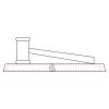 CRY047 - 13 7/8" x 4 1/4" Crystal Gavel on Black Base Thumbnail