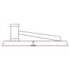 CRY047 - 13 7/8" x 4 1/4" Crystal Gavel on Black Base Thumbnail