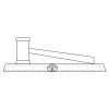 CRY047 - 13 7/8" x 4 1/4" Crystal Gavel on Black Base Thumbnail