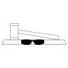 CRY047 - 13 7/8" x 4 1/4" Crystal Gavel on Black Base Thumbnail