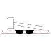 CRY047 - 13 7/8" x 4 1/4" Crystal Gavel on Black Base Thumbnail