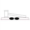 CRY047 - 13 7/8" x 4 1/4" Crystal Gavel on Black Base Thumbnail