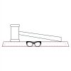 CRY047 - 13 7/8" x 4 1/4" Crystal Gavel on Black Base Thumbnail