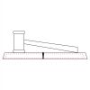CRY047 - 13 7/8" x 4 1/4" Crystal Gavel on Black Base Thumbnail
