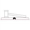 CRY047 - 13 7/8" x 4 1/4" Crystal Gavel on Black Base Thumbnail