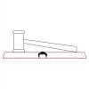 CRY047 - 13 7/8" x 4 1/4" Crystal Gavel on Black Base Thumbnail