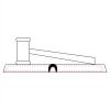 CRY047 - 13 7/8" x 4 1/4" Crystal Gavel on Black Base Thumbnail