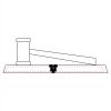 CRY047 - 13 7/8" x 4 1/4" Crystal Gavel on Black Base Thumbnail