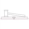 CRY047 - 13 7/8" x 4 1/4" Crystal Gavel on Black Base Thumbnail