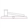 CRY047 - 13 7/8" x 4 1/4" Crystal Gavel on Black Base Thumbnail