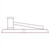CRY047 - 13 7/8" x 4 1/4" Crystal Gavel on Black Base Thumbnail