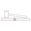 CRY047 - 13 7/8" x 4 1/4" Crystal Gavel on Black Base Thumbnail