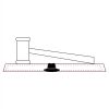 CRY047 - 13 7/8" x 4 1/4" Crystal Gavel on Black Base Thumbnail