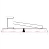 CRY047 - 13 7/8" x 4 1/4" Crystal Gavel on Black Base Thumbnail