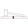 CRY047 - 13 7/8" x 4 1/4" Crystal Gavel on Black Base Thumbnail