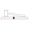 CRY047 - 13 7/8" x 4 1/4" Crystal Gavel on Black Base Thumbnail