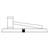 CRY047 - 13 7/8" x 4 1/4" Crystal Gavel on Black Base Thumbnail