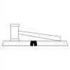 CRY047 - 13 7/8" x 4 1/4" Crystal Gavel on Black Base Thumbnail