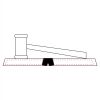 CRY047 - 13 7/8" x 4 1/4" Crystal Gavel on Black Base Thumbnail