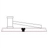 CRY047 - 13 7/8" x 4 1/4" Crystal Gavel on Black Base Thumbnail