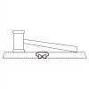 CRY047 - 13 7/8" x 4 1/4" Crystal Gavel on Black Base Thumbnail