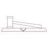 CRY047 - 13 7/8" x 4 1/4" Crystal Gavel on Black Base Thumbnail