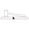 CRY047 - 13 7/8" x 4 1/4" Crystal Gavel on Black Base Thumbnail