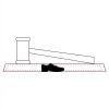 CRY047 - 13 7/8" x 4 1/4" Crystal Gavel on Black Base Thumbnail