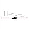 CRY047 - 13 7/8" x 4 1/4" Crystal Gavel on Black Base Thumbnail